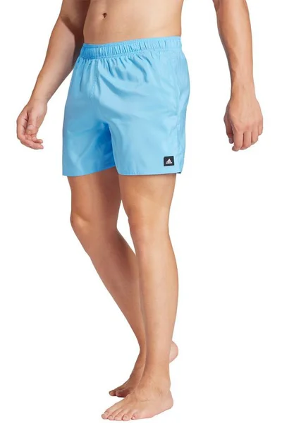 Světle modré pánské plavecké koupací šortky Adidas