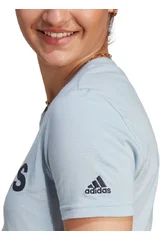 Světle modré dámské tričko s krátkým rukávem Adidas