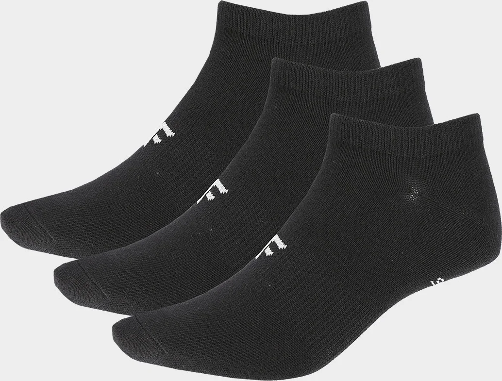Černé pánské kotníkové ponožky 4F 3-pack