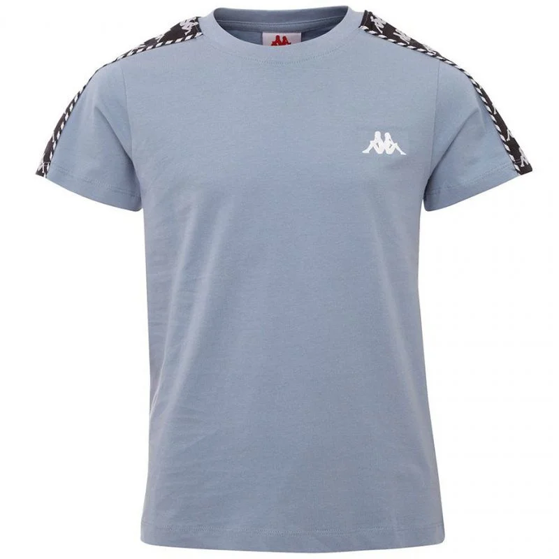 Pánské sportovní tričko Kappa s pruhy a lesklým logem