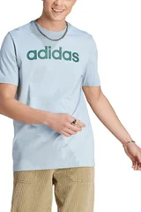 Modré pánské tričko adidas s vyšitým logem ADIDAS