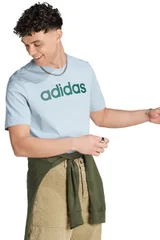 Modré pánské tričko adidas s vyšitým logem ADIDAS