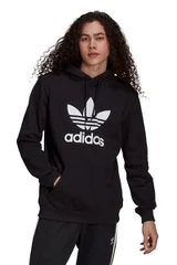 Pánská černá mikina Trefoil  Adidas