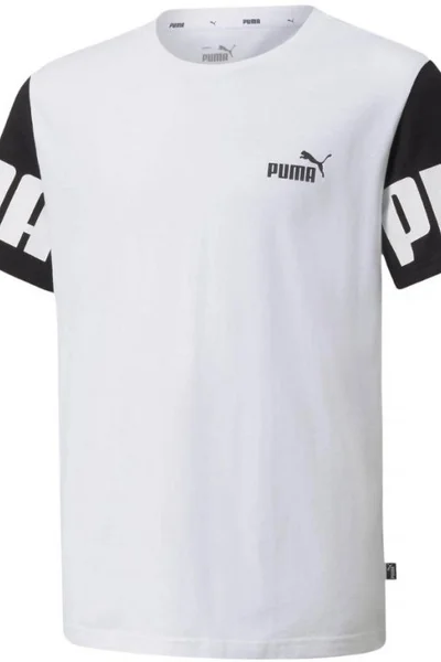 Dětské bílé tričko Power Colorblock Puma