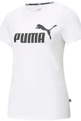 Dámské bílé bavlněné tričko ESS Logo Puma