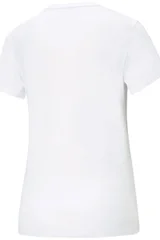 Dámské bílé bavlněné tričko ESS Logo Puma