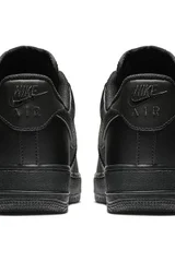 Pánské černé kožené  boty Air Force 1 '07  Nike