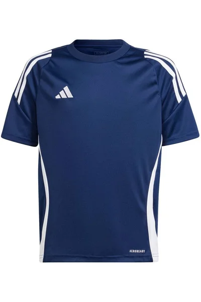 Tmavě modrý chlapecký fotbalový dres Adidas