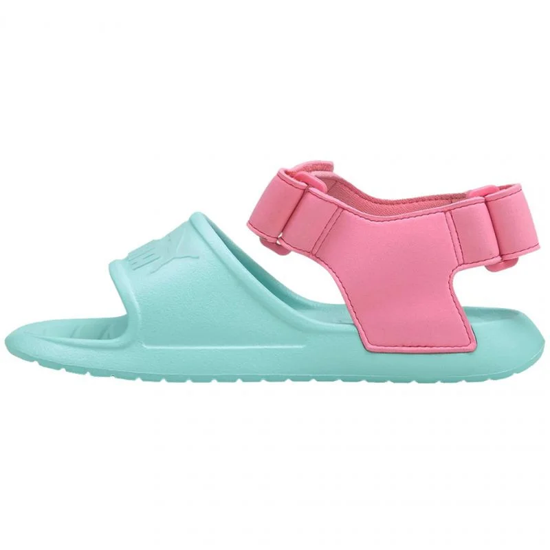 Modro-růžové dětské sandály Puma Divecat