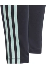 Dívčí černé sportovní legíny Adidas TR-ES 3 Stripes TIG