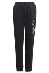 Dívčí černé tepláky Adidas Bluv Q3 Pant