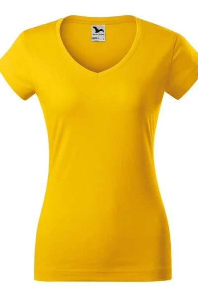 Dámské žluté tričko Fit Malfini