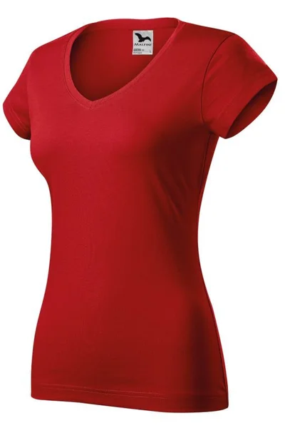 Dámské červené tričko Fit Malfini