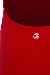 Dívčí červené jednodílné plavky 3 Bars Sol ST  Adidas