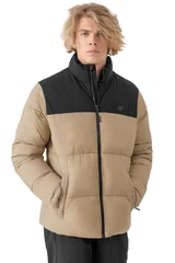 Pánská béžová zimní bunda 4F