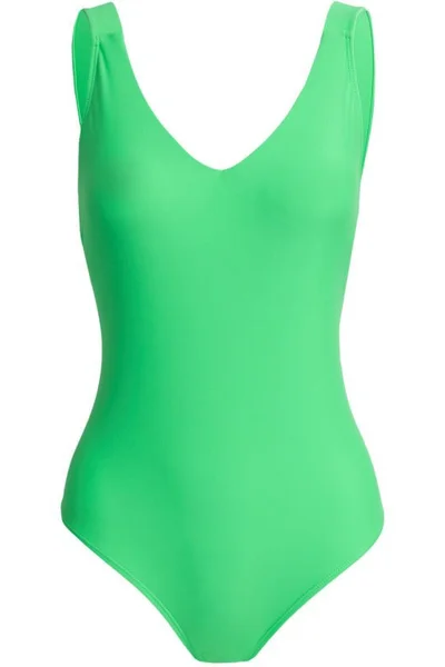 Dámské zelené jednodílné sportovní plavky  4F