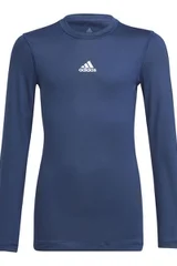 Dětské tmavě modré termo tričko Techfit Compression Adidas