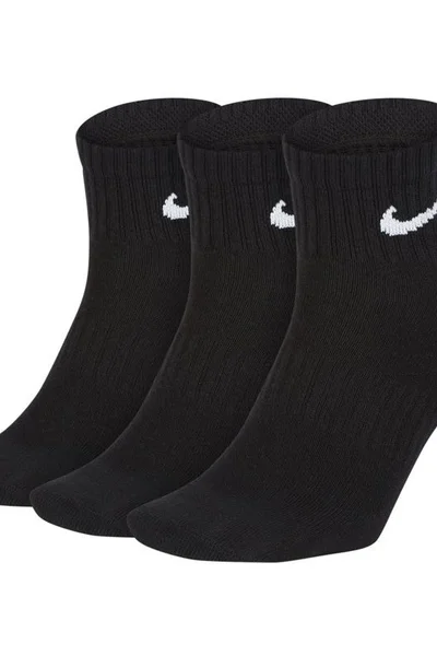 Pánské černé ponožky Everyday Lightweight Ankle Nike (3 páry)