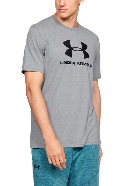 Pánské šedé tričko Sportstyle Logo SS Under Armour