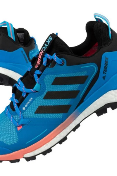 Pánské modré trekové boty Terrex Skychaser Adidas