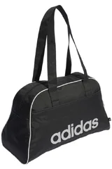 Unisex černá sportovní taška Adidas s bílými detaily