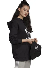 Dámská černá mikina Trefoil Hoodie  Adidas