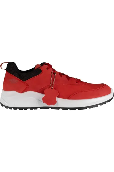 Pánské kožené červené boty  4F