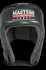 Boxerská helma z přírodní kůže se suchým zipem  Masters