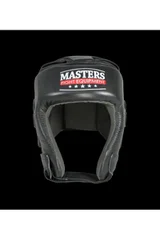 Boxerská helma z přírodní kůže se suchým zipem  Masters
