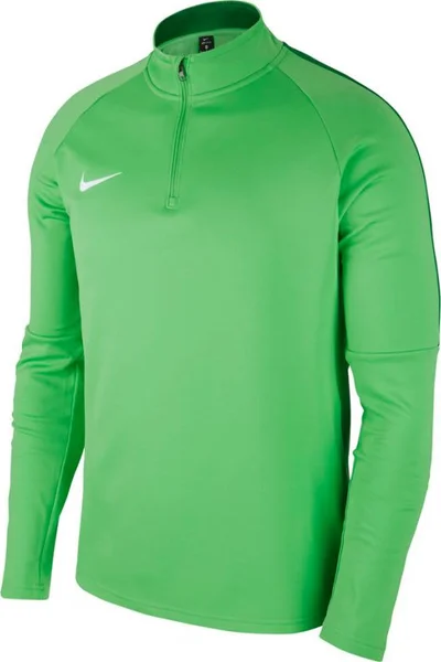 Pánský zelený fotbalový dres M NK Dry Academy 18 Dril LS Nike