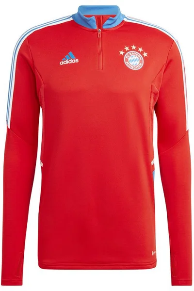 Pánská červená tréninková mikina FC Bayern Adidas