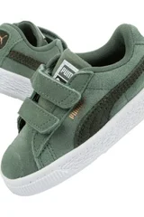 Dětské kožené boty na suchý zip Suede Classics  Puma