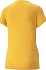 Žluté dámské tričko Puma s logem na hrudi
