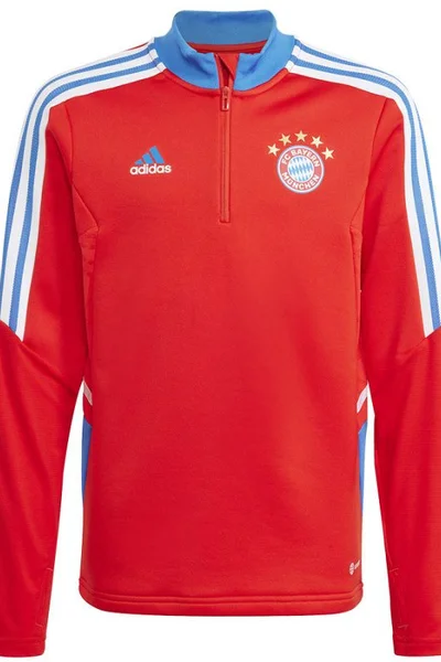 Dětská červená tréninková mikina FC Bayern Adidas