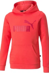 Dětská červená mikina ESS Logo FL  Puma