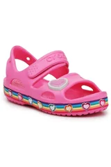 Dětské růžové sandály Crocs Fun Lab Rainbow Sandal