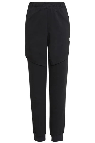 Chlapecké černé kalhoty XFG Zip Pocket Adidas