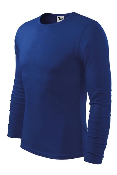 Pánské modré tričko s dlouhým rukávem Fit-T LS Malfini