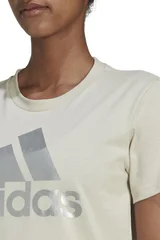 Dámské béžové tričko Big Logo Tee Adidas