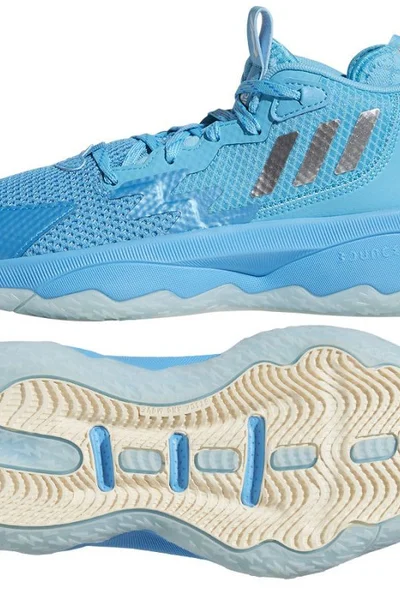 Dětské modré basketbalové boty Dame 8  Adidas