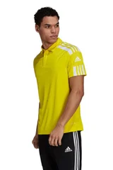 Žluto-bílé pánské polotričko Adidas Squadra