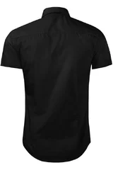 Černá pánská slim fit košile s krátkým rukávem Malfini