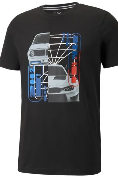 Černé triko s potiskem BMW Motorsport Graphic Tee Puma