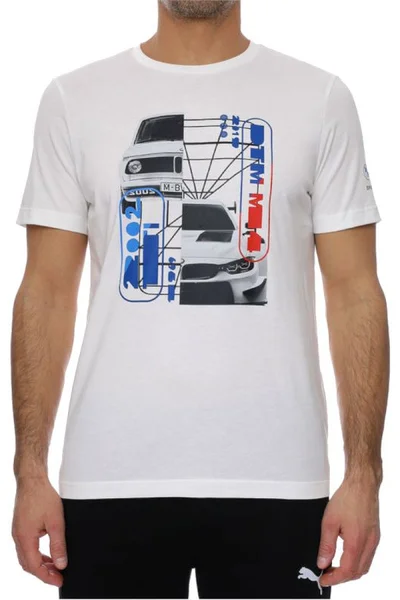 Pánské bílé tričko BMW Motorsport Graphic Tee  Puma