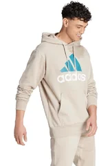 Pánská béová mikina Adidas Essentials French Terry Big Logo Hoodie