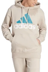 Pánská béová mikina Adidas Essentials French Terry Big Logo Hoodie