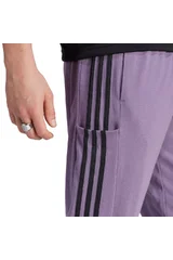 Pánské kalhoty Adidas Essentials Single Jersey Tapered Open Hem 3-Stripes