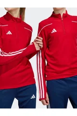 Dětská červená fotbalová mikina Tiro 23 League Training Top  Adidas