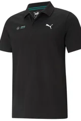 Pánské černé polo tričko Mercedes F1 Essentials Puma