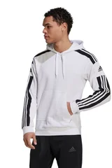 Pánská bílá mikina Squadra 21 Sweat Hoody Adidas